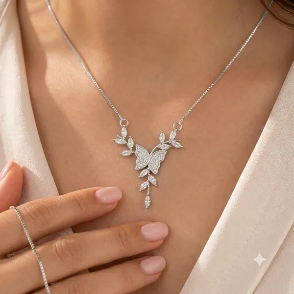 Silver_925_Sterling_Silver_Butterfly_Pendant_Necklace_For_Women