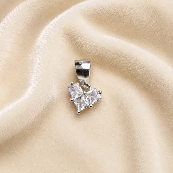 Silver_Sterling_Silver_Crystal_Cluster_Square-Cut_Pendant_For_Women