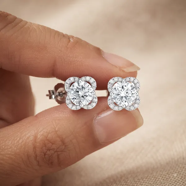 Silver_Sterling_Crystal_Floral_Clear_Stone_Stud_Earrings_For_Women