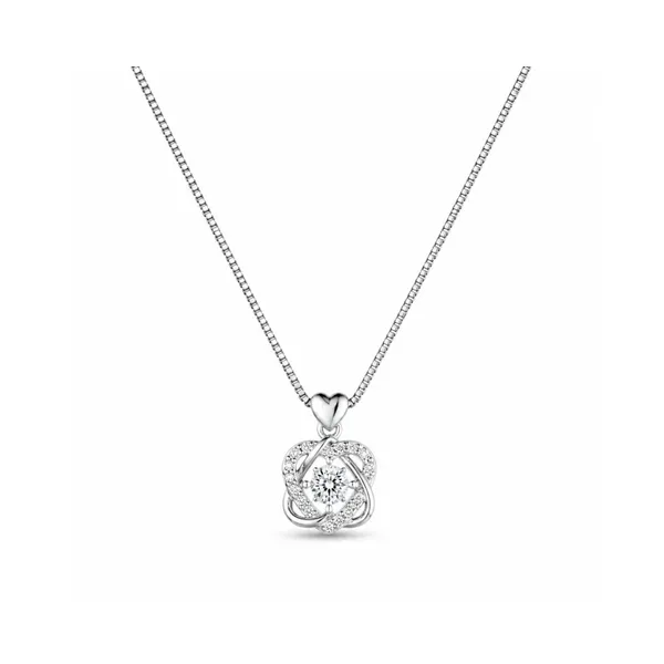 Silver_925_Sterling_Silver_Stone_Circular_Pendant_Necklace_For_Women