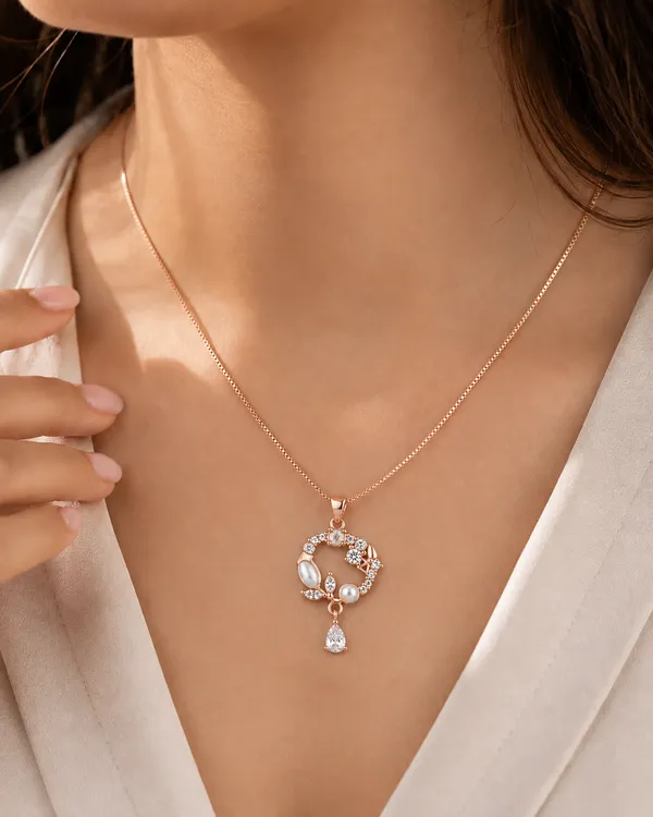 Rose_Gold_Sterling_Silver_Crystal_Ornate_Pendant_Necklace_For_Women