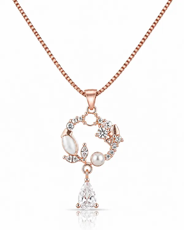 Rose_Gold_Sterling_Silver_Crystal_Ornate_Pendant_Necklace_For_Women