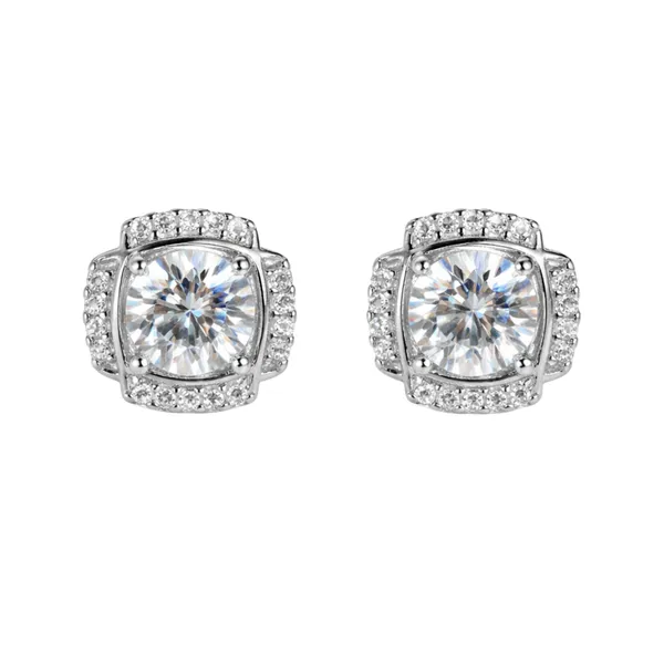 Silver_Sterling_Silver_Cushion_Clear_Stone_Stud_Earrings_For_Women