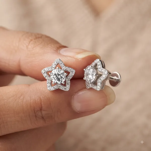 Silver_Sterling_Stone_Star_Stud_Earrings_For_Women