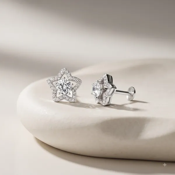 Silver_Sterling_Stone_Star_Stud_Earrings_For_Women