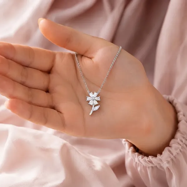 Silver_925_Sterling_Silver_Floral_Crystal_Pendant_Necklace_For_Women