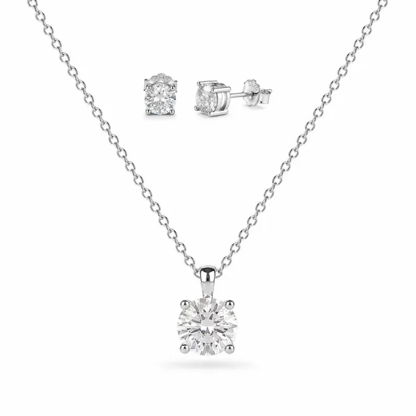 Silver_925_Sterling_Silver_Crystal_Stone_Round_Pendant_Necklace_Set_For_Women