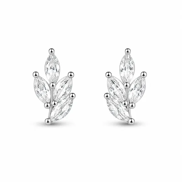 Silver_925_Sterling_Silver_Leaf_Stud_Earrings_For_Women
