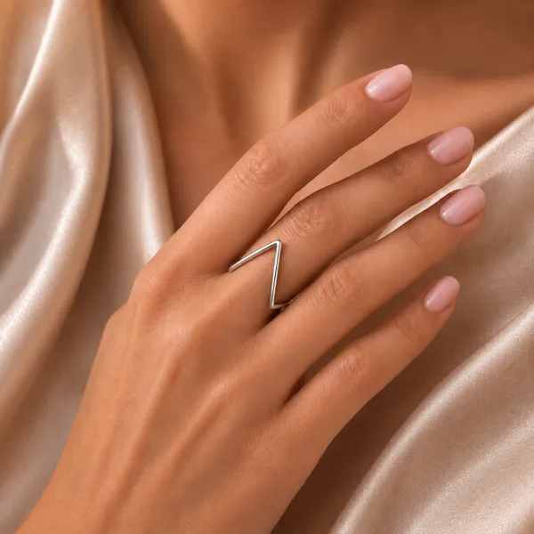 Silver_Sterling_Silver_Classic_V-Shaped_Vanki_Ring_For_Women