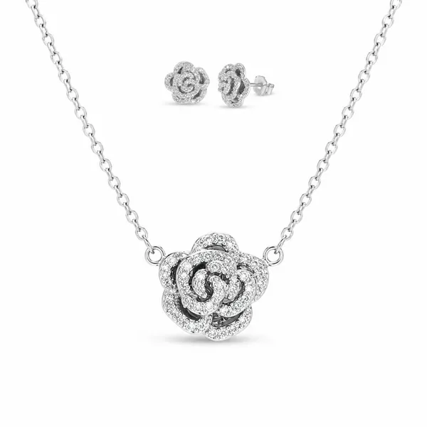 Silver_925_Sterling_Silver_Floral_Stone-Studded_Necklace_And_Earrings_Set_For_Women