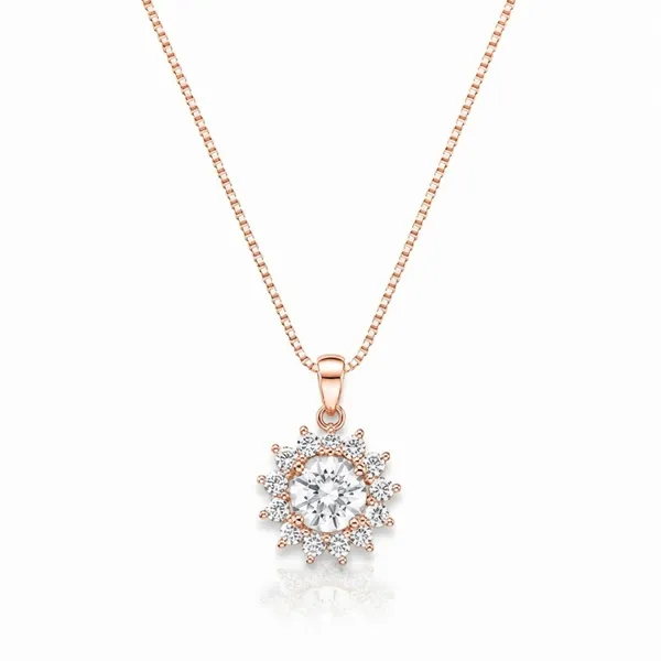 Rose_Gold_Sterling_Silver_Floral_Crystal_Pendant_Necklace_For_Women