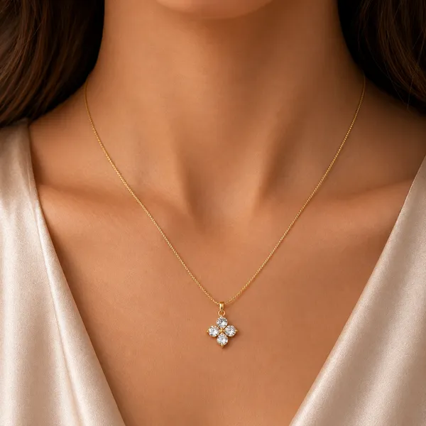 Silver_Gold-Tone_Stainless_Steel_Crystal_Cross_Stud_Earrings_For_Women