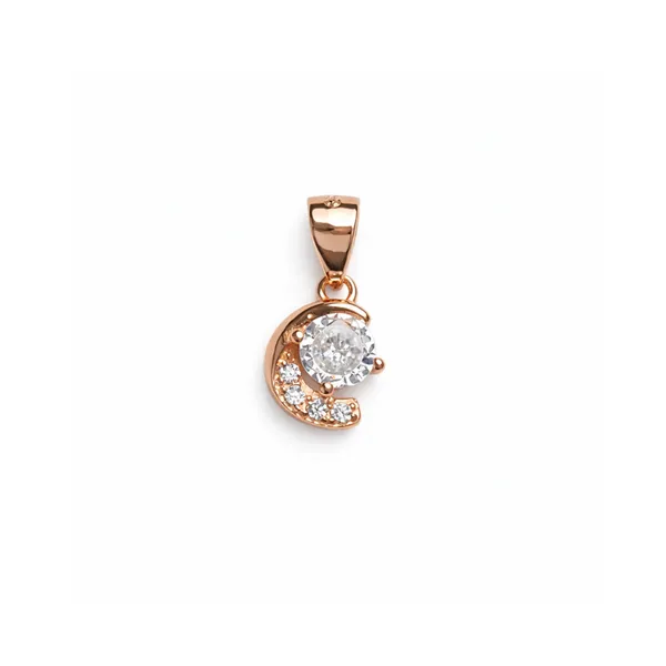 Rose_Gold_Sterling_Silver_Crescent_Crystal_Pendant_For_Women