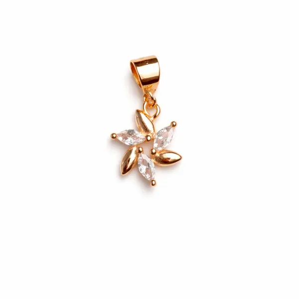 Gold_Sterling_Silver_Floral_Marquise_Stone_Pendant_For_Women