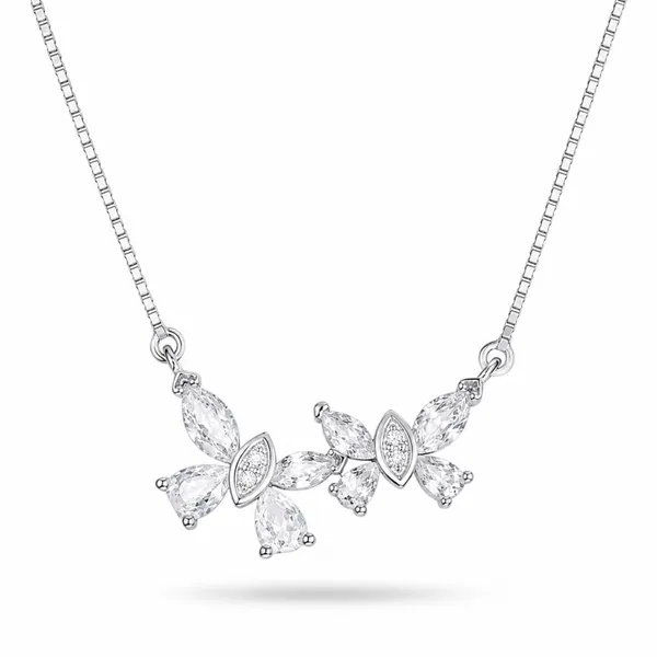 Silver_925_Sterling_Silver_Crystal_Floral_Pendant_Necklace_For_Women