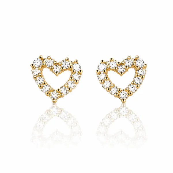 Gold-Tone_Stainless_Steel_Floral_Stud_Earrings_For_Women