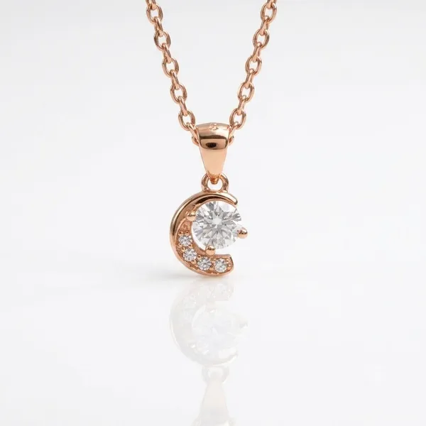 Rose_Gold_Sterling_Silver_Crescent_Crystal_Pendant_For_Women