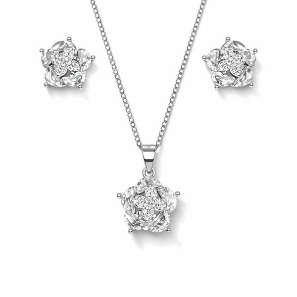 Silver_925_Sterling_Silver_Floral_Stone-Studded_Necklace_And_Earrings_Set_For_Women