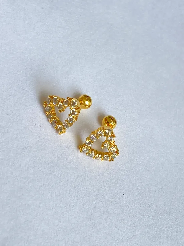 Gold-Tone_Stainless_Steel_Floral_Stud_Earrings_For_Women