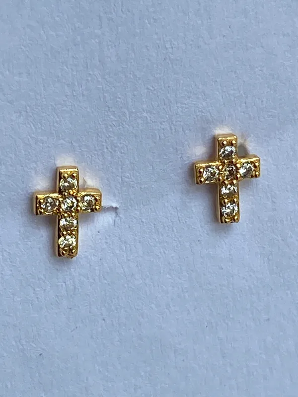 Gold-Tone_Crystal_Heart_Stud_Earrings_For_Women