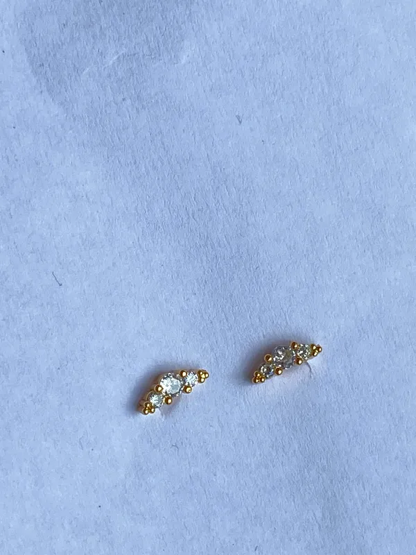 Gold-Tone_Crystal_Cluster_Geometric_Stud_Earrings_For_Women