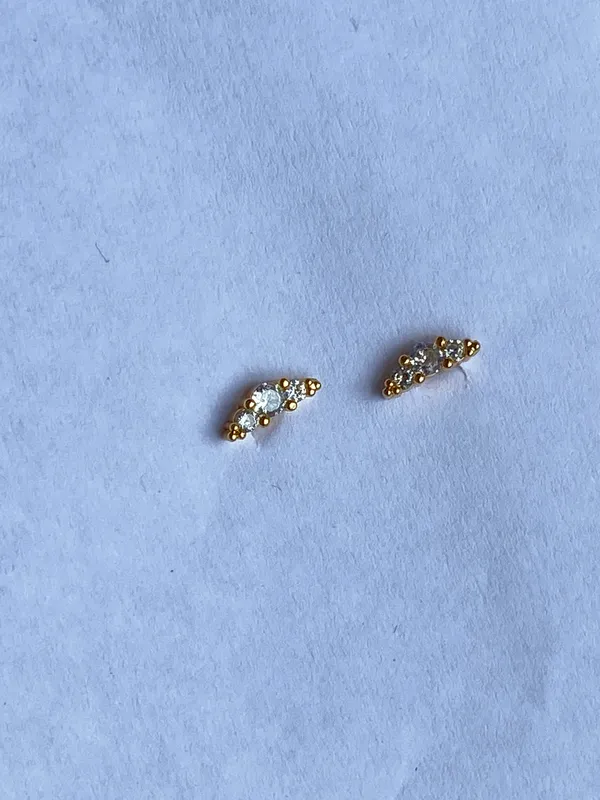 Gold-Tone_Crystal_Cluster_Geometric_Stud_Earrings_For_Women