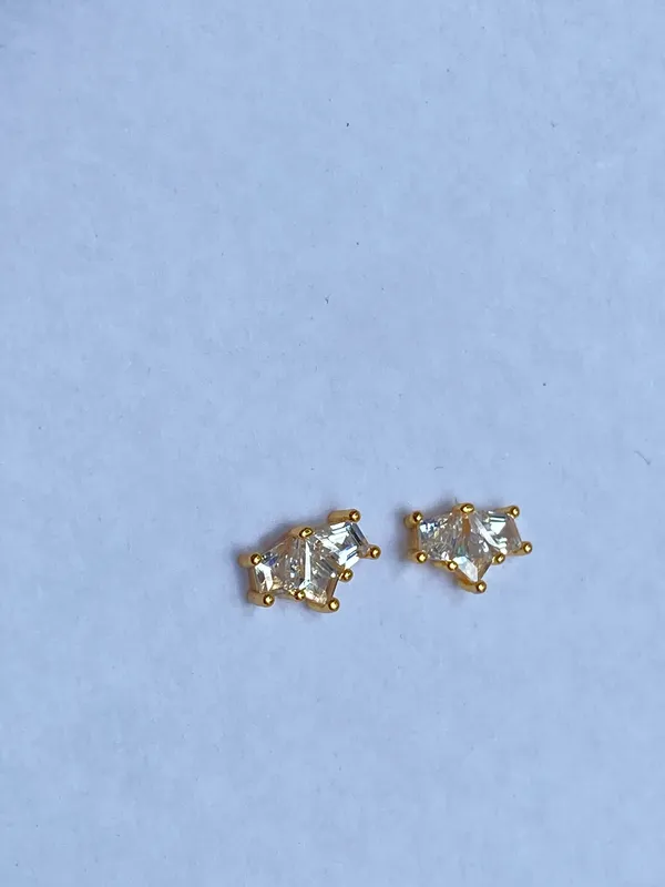 Gold-Tone_Clear_Crystal_Cluster_Stud_Earrings_For_Women