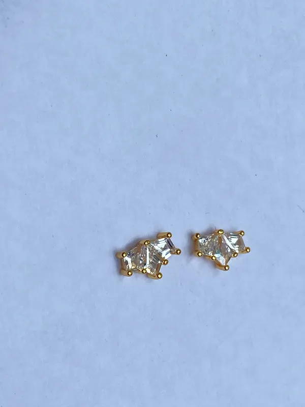 Gold-Tone_Clear_Crystal_Cluster_Stud_Earrings_For_Women