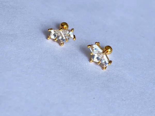Gold-Tone_Clear_Crystal_Cluster_Stud_Earrings_For_Women