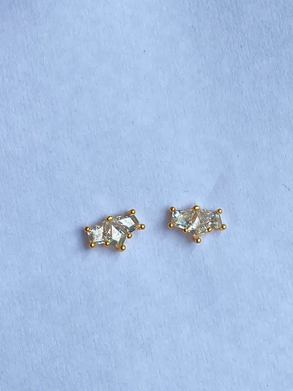 Gold-Tone_Clear_Crystal_Cluster_Stud_Earrings_For_Women