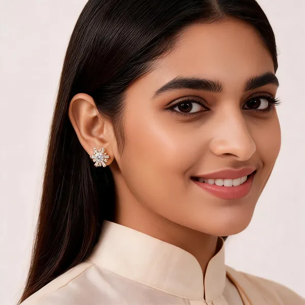 Rose_Gold_Sterling_Crystal_Floral_Stud_Earrings_For_Women