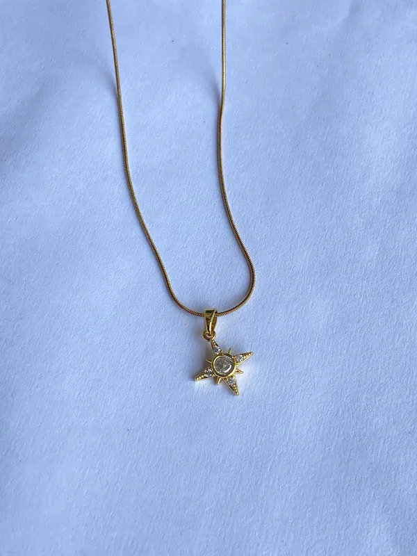 Gold-Tone_Crystal_Floral_Celestial_Pendant_Necklace_Set_For_Women