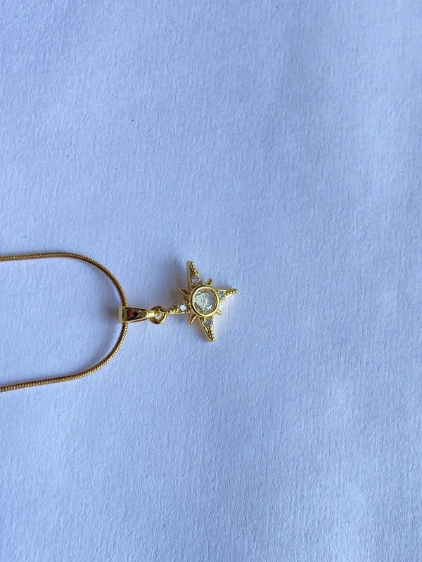 Gold-Tone_Crystal_Floral_Celestial_Pendant_Necklace_Set_For_Women