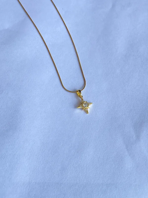 Gold-Tone_Crystal_Floral_Celestial_Pendant_Necklace_Set_For_Women