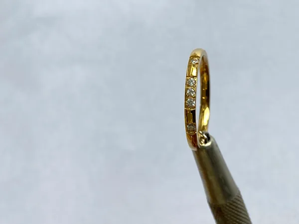 Gold_18Kt_Gold-Tone_Stainless_Steel_Stone-Embellished_Ring_For_Women