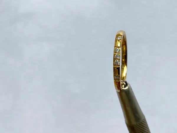 Gold_18Kt_Gold-Tone_Stainless_Steel_Stone-Embellished_Ring_For_Women