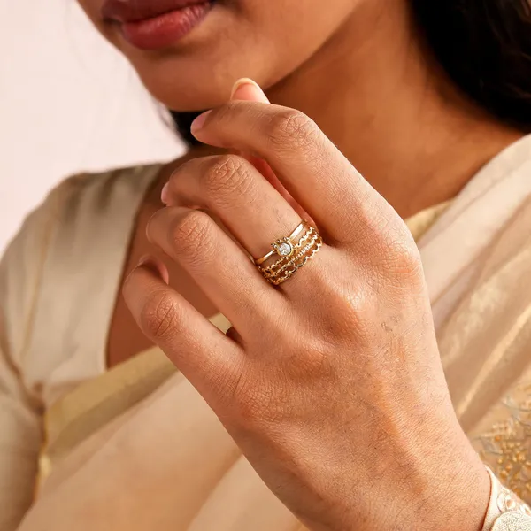 Gold_18Kt_Gold-Tone_Stainless_Steel_Crystal_Stone_Demi-Fine_Ring_For_Women