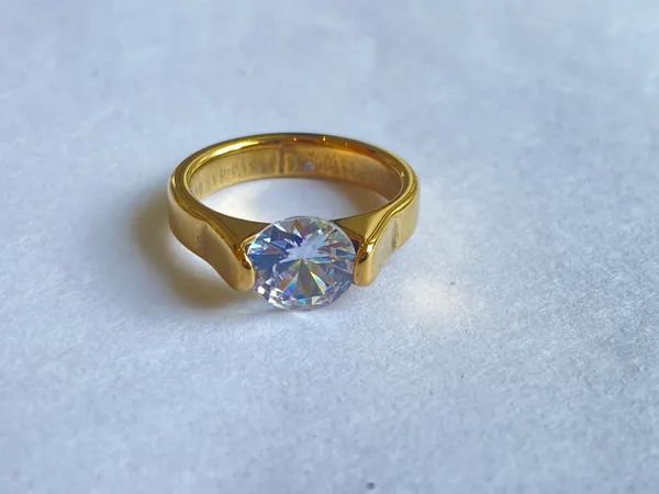 Gold-Tone_18Kt_Stainless_Steel_Stone_Studded_Buckle_Ring_For_Women
