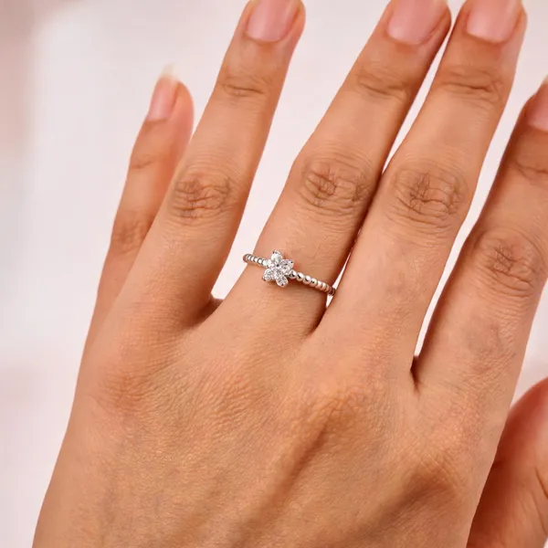 Silver_Sterling_Silver_Floral_Beaded_Ring_For_Women