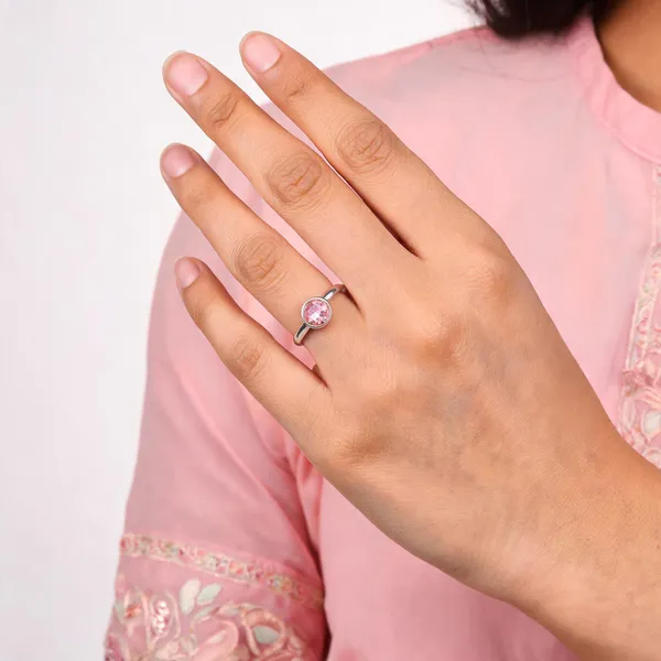 Silver_925_Sterling_Silver_Pink_Stone_Ring_For_Women