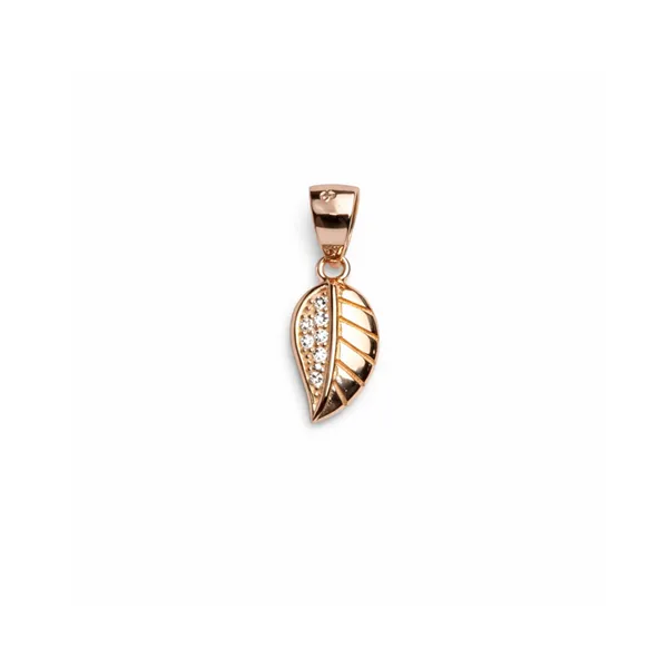 Rose_Gold_Sterling_Silver_Leaf_Crystal_Pendant_For_Women