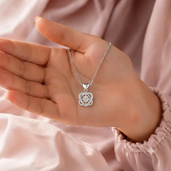 Silver_925_Sterling_Silver_Stone_Circular_Pendant_Necklace_For_Women