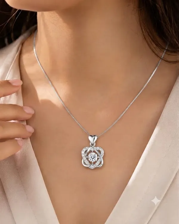 Silver_925_Sterling_Silver_Stone_Circular_Pendant_Necklace_For_Women