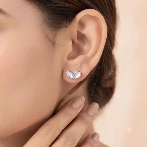 Silver_Sterling_Silver_Floral_Petal_Stud_Earrings_For_Women