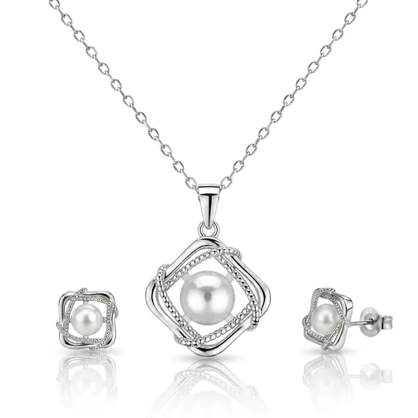Silver_925_Sterling_Silver_Pearl_Geometric_Pendant_Necklace_Set_For_Women