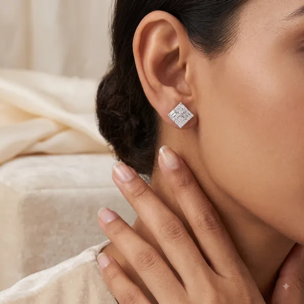 Silver_Sterling_Silver_Diamond_Shape_Stone_Stud_Earrings_For_Women