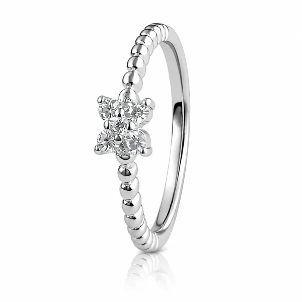 Silver_Sterling_Silver_Floral_Beaded_Ring_For_Women
