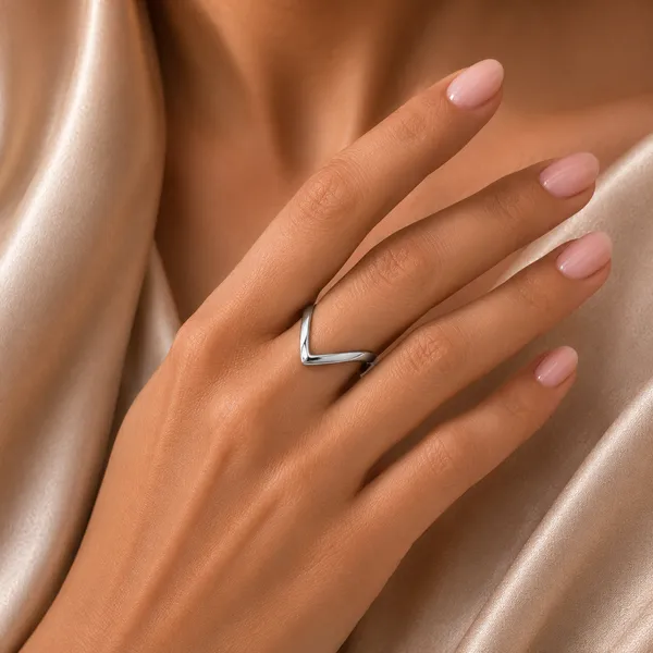 Silver_Sterling_Silver_Classic_U-Shaped_Vanki_Ring_For_Women