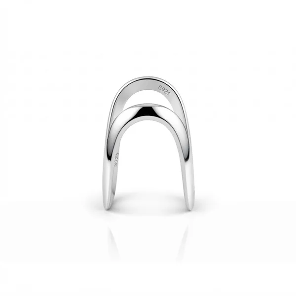 Silver_Sterling_Silver_Classic_U-Shaped_Vanki_Ring_For_Women