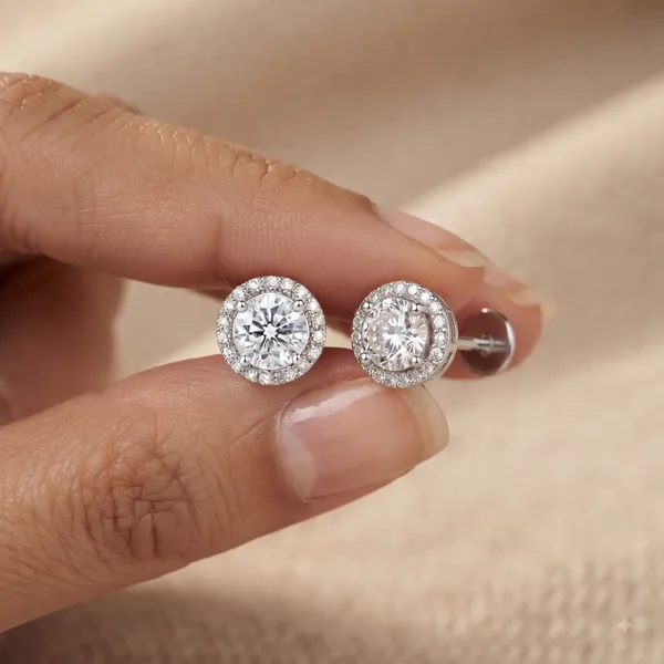 Silver_Sterling_Clear_Stone_Halo_Stud_Earrings_For_Women
